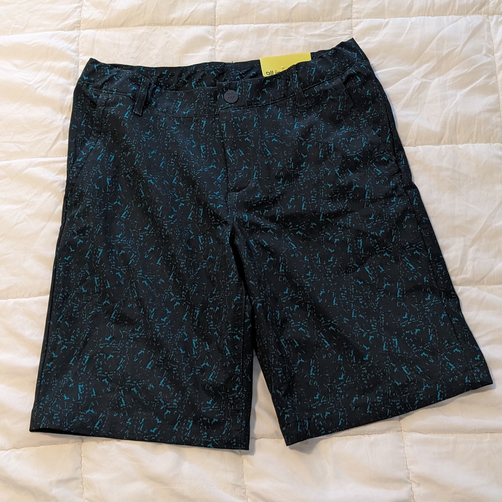 All in Motion Green and Black Knee-Length Shorts